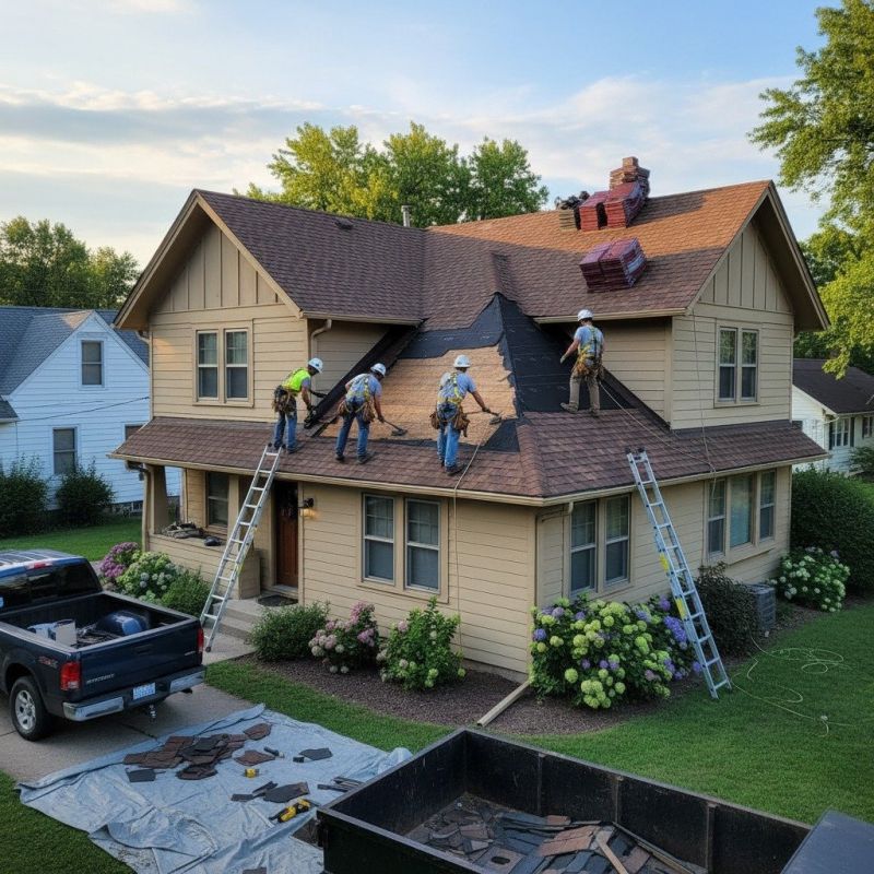 Damaged Roof Replacement in Fredericksburg, VA