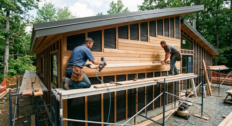 Wood Cladding Installation in Boston, MA