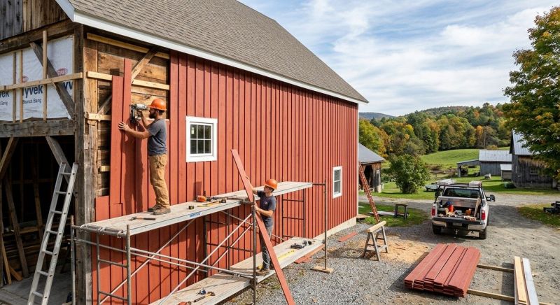 Barn Siding Installation in Boston, MA