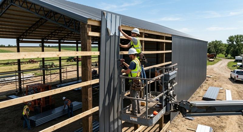 Pole Barn Siding Installation in Boston, MA